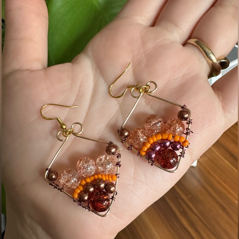 Earrings handmade by me!